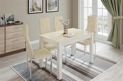 Стол обеденный "Бруно" 110 см со стеклом (ТЭКС) 4891