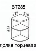 ВТ285 Шкаф навесной торцевой (Эра) 3481