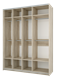 Шкаф - купе "Fortune 1" 1800_400/400/400/600 (Мебелони) 2648