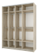Шкаф - купе "Fortune 16" 1800_400/400/400/600 (Мебелони) 2768