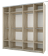 Шкаф - купе "Fortune 17" 2200_400/800/600/400 (Мебелони) 2789