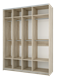 Шкаф - купе "Fortune 7" 1800_400/400/400/600 (Мебелони) 2915